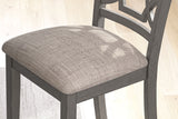 Wrenning Gray Dining Table and 4 Chairs and Bench (Set of 6) from Ashley Furniture - Luna Furniture