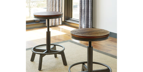 Torjin 2-Piece Bar Stool in Brown/Gray from Ashley - Luna Furniture