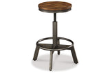 Torjin Brown/Gray Counter Height Dining Table and 2 Barstools from Ashley Furniture - Luna Furniture
