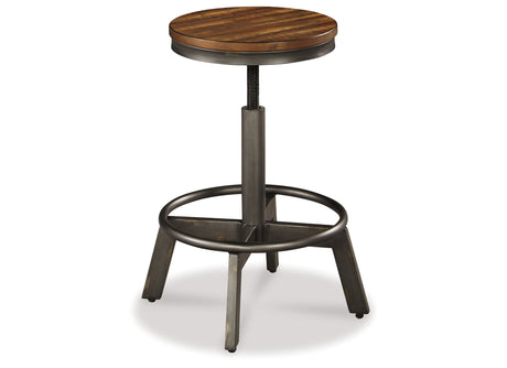 Torjin Brown/Gray Counter Height Stool (Set of 2) from Ashley - Luna Furniture