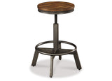 Torjin 2-Piece Bar Stool in Brown/Gray from Ashley Furniture - Luna Furniture
