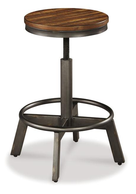 Torjin Brown/Gray Counter Height Dining Table with 4 Barstools from Ashley Furniture - Luna Furniture