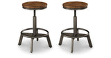 Torjin Brown/Gray Counter Height Stool, Set of 2 from Ashley - Luna Furniture