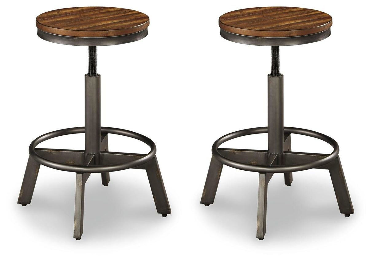 Torjin Brown/Gray Counter Height Stool, Set of 2 from Ashley - Luna Furniture