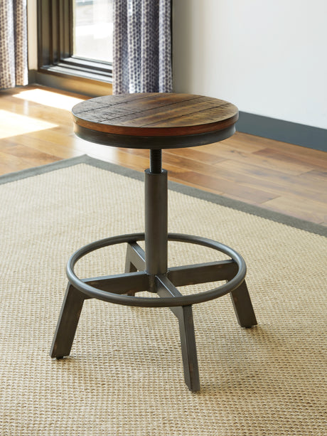 Torjin Brown/Gray Counter Height Dining Table and 2 Barstools from Ashley - Luna Furniture