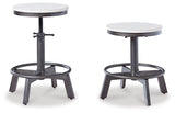 Torjin Vintage White Counter Height Stool, Set of 2 from Ashley - Luna Furniture