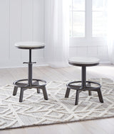 Torjin Vintage White Counter Height Stool, Set of 2 from Ashley - Luna Furniture