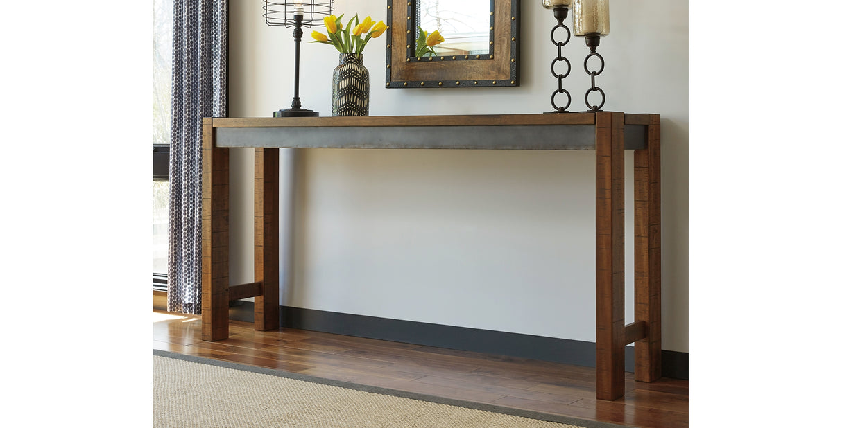 Torjin Brown/Gray Counter Height Dining Table and 2 Barstools from Ashley Furniture - Luna Furniture
