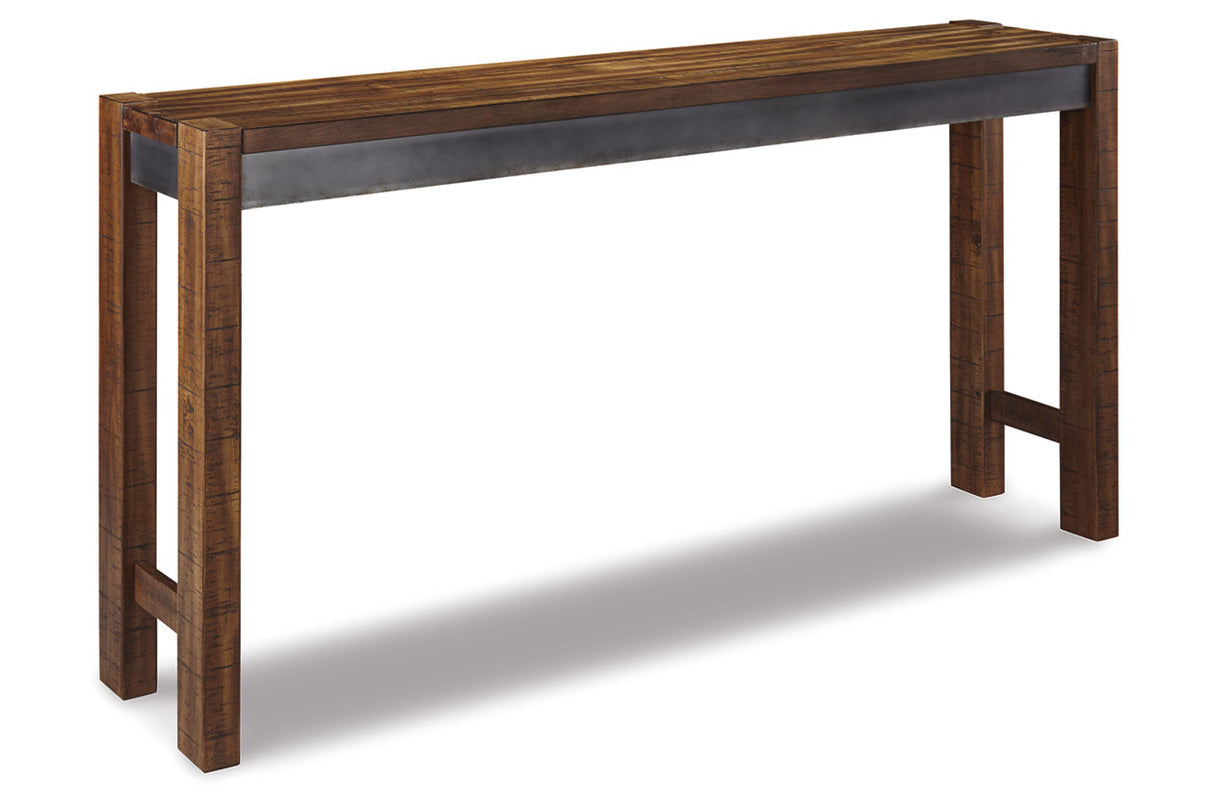 Torjin Brown/Gray Counter Height Dining Table with 4 Barstools from Ashley Furniture - Luna Furniture