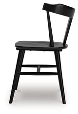 Gretlynn Dining Table and 6 Chairs in Black/Natural from Ashley Furniture - Luna Furniture