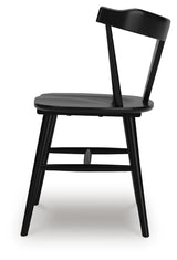 Gretlynn Dining Table and 4 Chairs in Black/Natural from Ashley Furniture - Luna Furniture