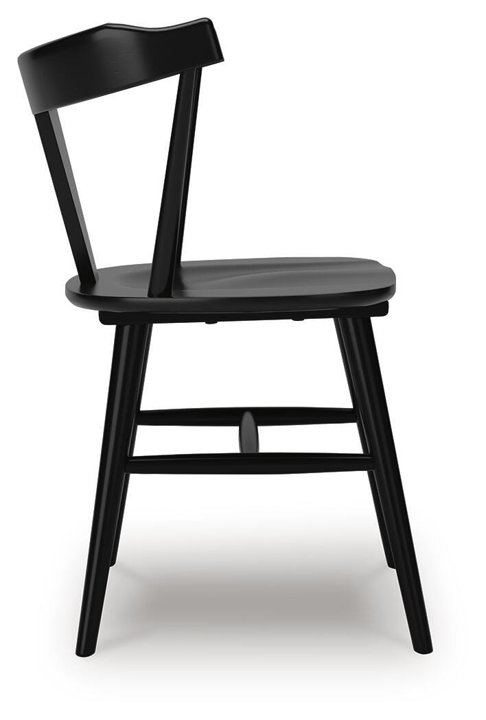 Gretlynn Dining Table and 4 Chairs in Black/Natural from Ashley Furniture - Luna Furniture