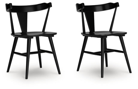 Gretlynn Black Dining Chair, Set of 2 from Ashley Furniture - Luna Furniture