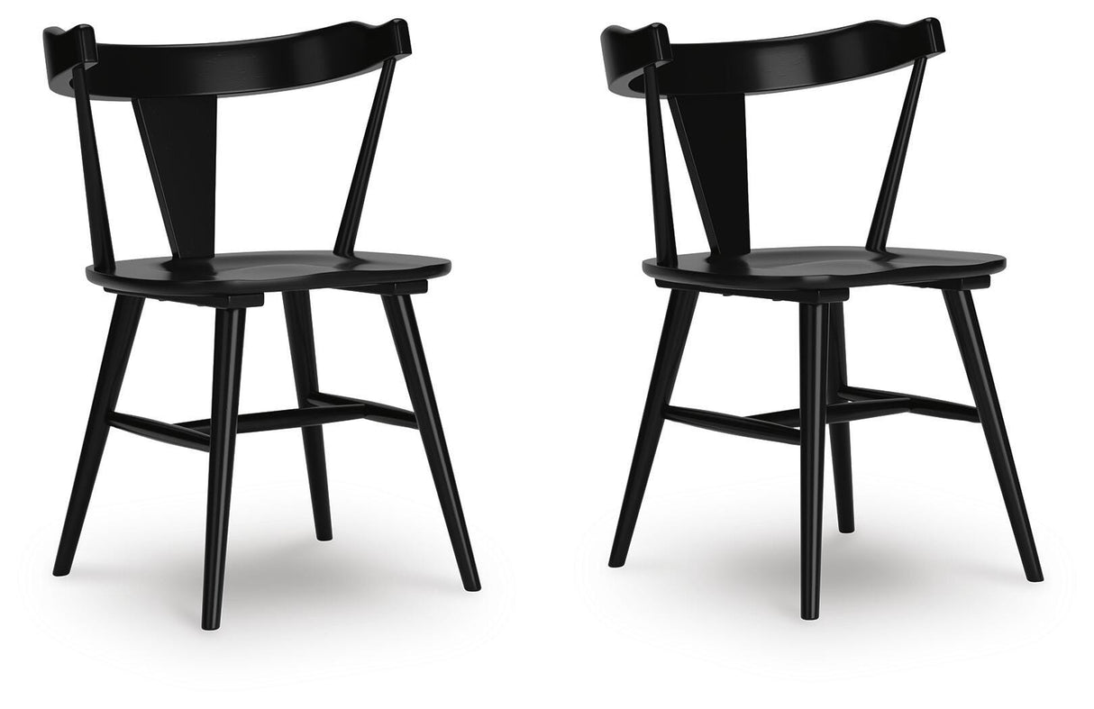 Gretlynn Black Dining Chair, Set of 2 from Ashley Furniture - Luna Furniture