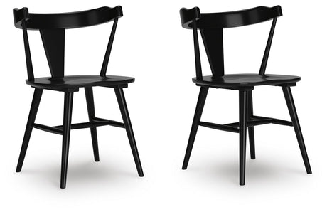 Gretlynn Black Dining Chair, Set of 2 from Ashley Furniture - Luna Furniture