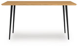 Gretlynn Black/Natural Dining Table from Ashley - Luna Furniture