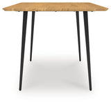 Gretlynn Dining Table and 4 Chairs in Black/Natural from Ashley Furniture - Luna Furniture