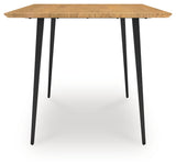 Gretlynn Dining Table and 6 Chairs in Black/Natural from Ashley Furniture - Luna Furniture