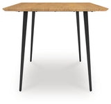 Gretlynn Dining Table and 4 Chairs in Black/Natural from Ashley Furniture - Luna Furniture