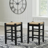 Mirimyn Black Counter Height Bar Stool, Set of 2 from Ashley - Luna Furniture