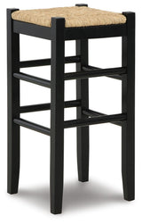 Mirimyn Black Bar Height Barstool, Set of 2 from Ashley Furniture - Luna Furniture