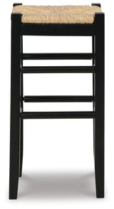 Mirimyn Black Bar Height Barstool, Set of 2 from Ashley Furniture - Luna Furniture