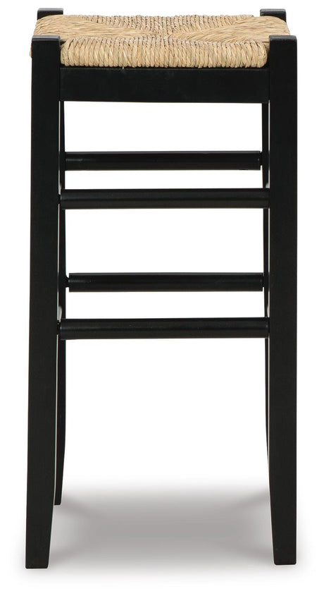 Mirimyn Black Bar Height Barstool, Set of 2 from Ashley Furniture - Luna Furniture