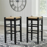 Mirimyn Black Bar Height Barstool, Set of 2 from Ashley Furniture - Luna Furniture