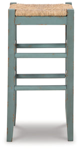 Mirimyn Teal Bar Height Barstool, Set of 2 from Ashley - Luna Furniture
