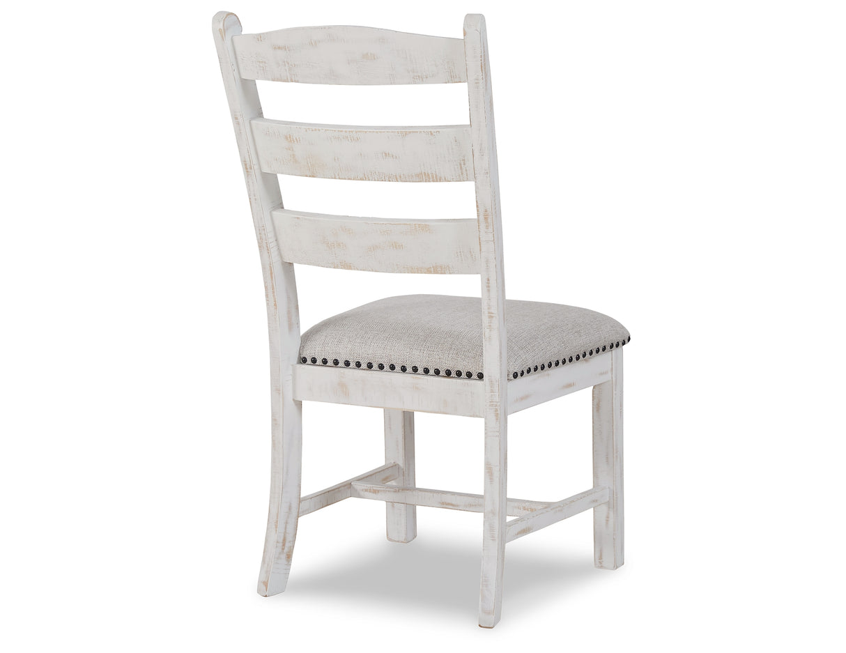 Valebeck Dining Table and 8 Chairs with Storage in White/Brown from Ashley Furniture - Luna Furniture