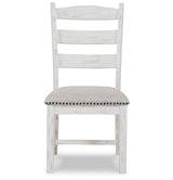 Valebeck Dining Table and 8 Chairs with Storage in White/Brown from Ashley Furniture - Luna Furniture
