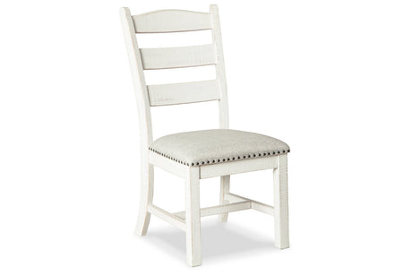 Valebeck Beige/White Dining Table and 4 Chairs from Ashley Furniture - Luna Furniture