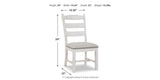 Valebeck Dining Table and 8 Chairs with Storage in White/Brown from Ashley Furniture - Luna Furniture