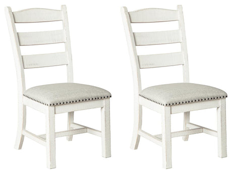Valebeck Beige/White Dining Chair, Set of 2 from Ashley Furniture - Luna Furniture