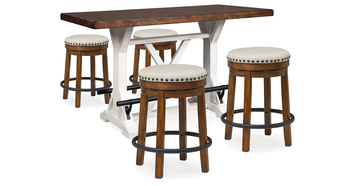 Valebeck Multi Counter Height Table and 4 Stools from Ashley - Luna Furniture