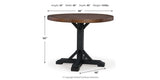 Valebeck Counter Height Dining Table and 6 Barstools