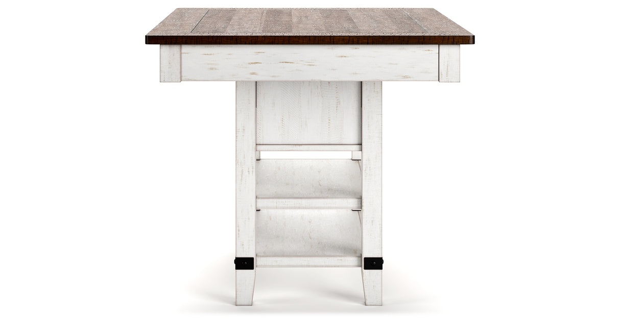 Valebeck Counter Height Dining Table and 6 Chairs