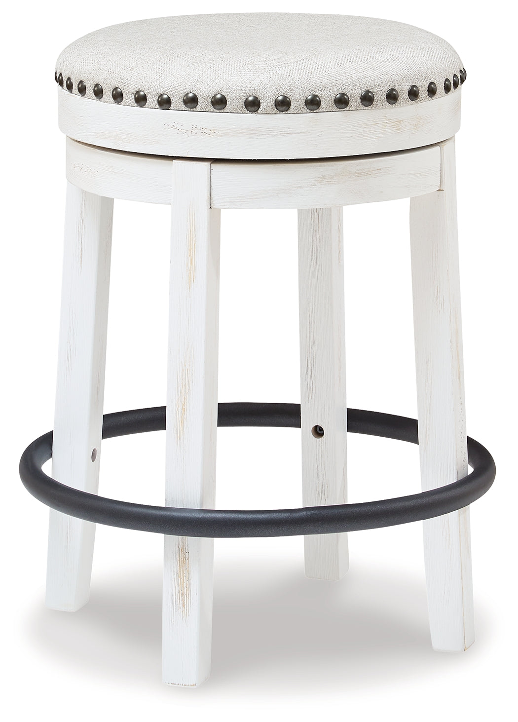 Valebeck White/Black Counter Height Stool from Ashley - Luna Furniture