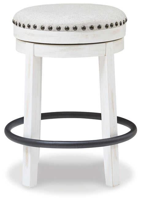 Valebeck White/Brown Counter Height Dining Table and 8 Barstools from Ashley Furniture - Luna Furniture