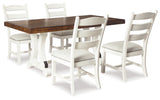 Valebeck Beige/White Rectangular Dining Set from Ashley - Luna Furniture