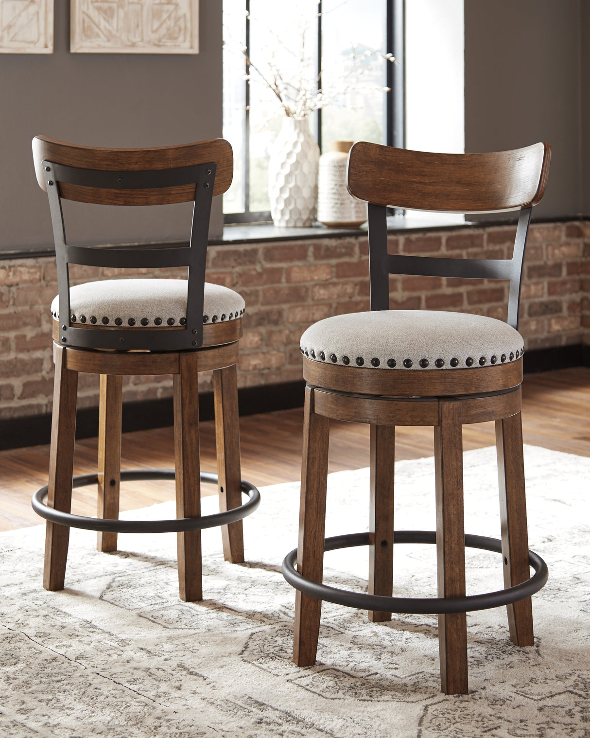 Valebeck Brown Counter Height Barstool from Ashley - Luna Furniture