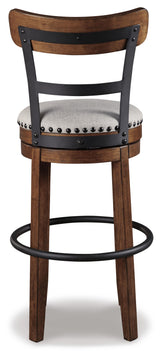Valebeck Brown Bar Height Barstool from Ashley Furniture - Luna Furniture
