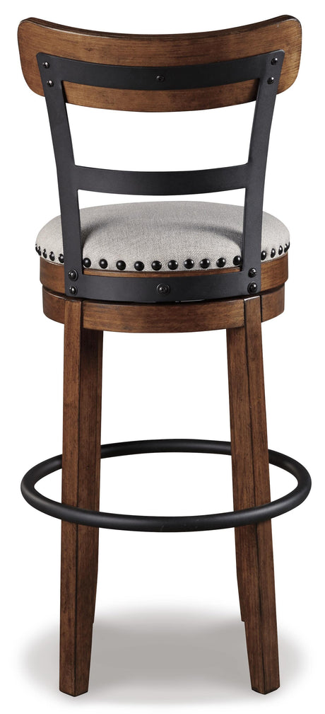 Valebeck Brown Bar Height Barstool from Ashley Furniture - Luna Furniture