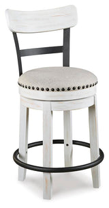 Valebeck White/Brown Counter Height Set from Ashley - Luna Furniture