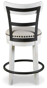 Valebeck White/Brown Counter Height Dining Table and 8 Barstools from Ashley Furniture - Luna Furniture