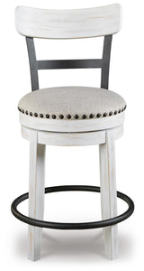 Valebeck White Counter Height Barstool from Ashley Furniture - Luna Furniture