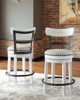 Valebeck White Counter Height Barstool from Ashley - Luna Furniture