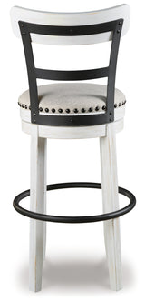 Valebeck White Bar Height Barstool from Ashley - Luna Furniture