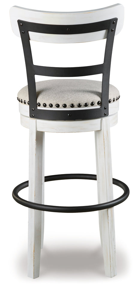 Valebeck White Bar Height Barstool from Ashley - Luna Furniture
