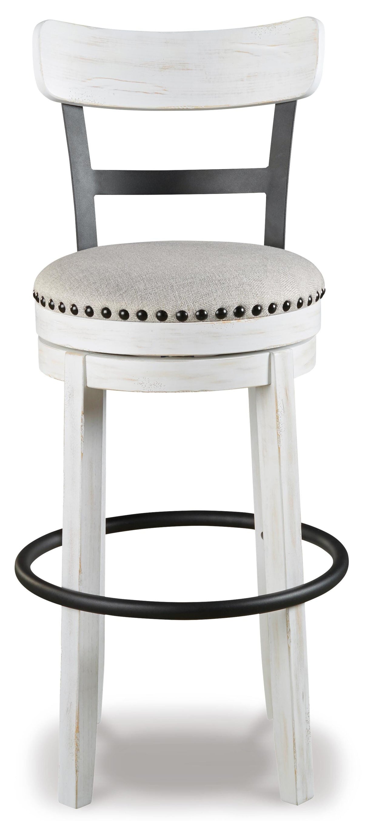 Valebeck White Bar Height Barstool from Ashley Furniture - Luna Furniture